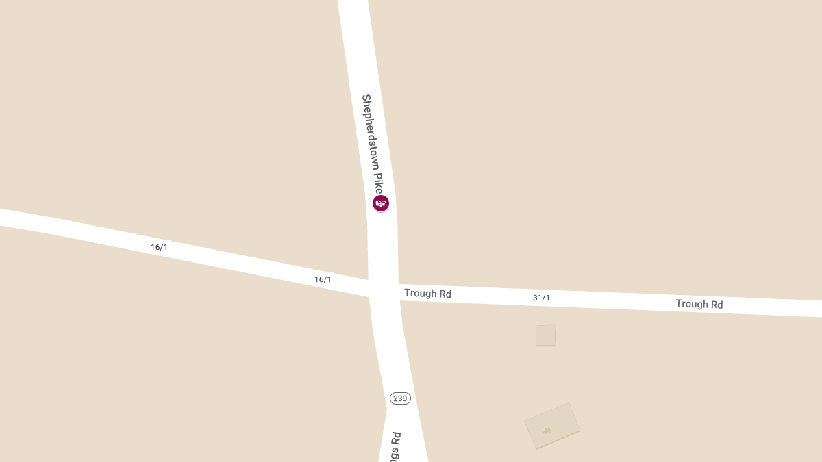 Injury Reported in Motor Vehicle Accident on Shepherdstown Pike Near Trough Rd