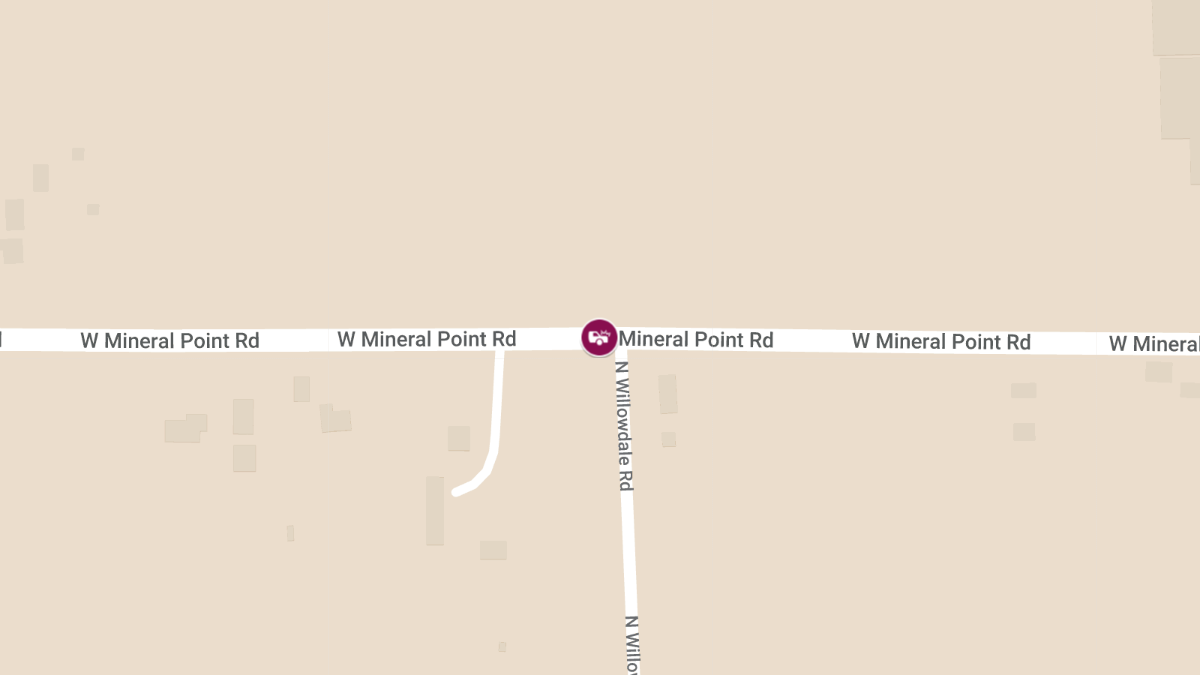 Injury Reported in Traffic Accident at Willowdale Rd & Mineral Point Ave