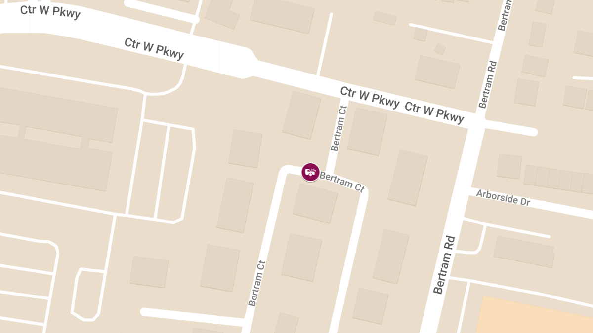 Injury Reported in Traffic Accident on Bertram Ct