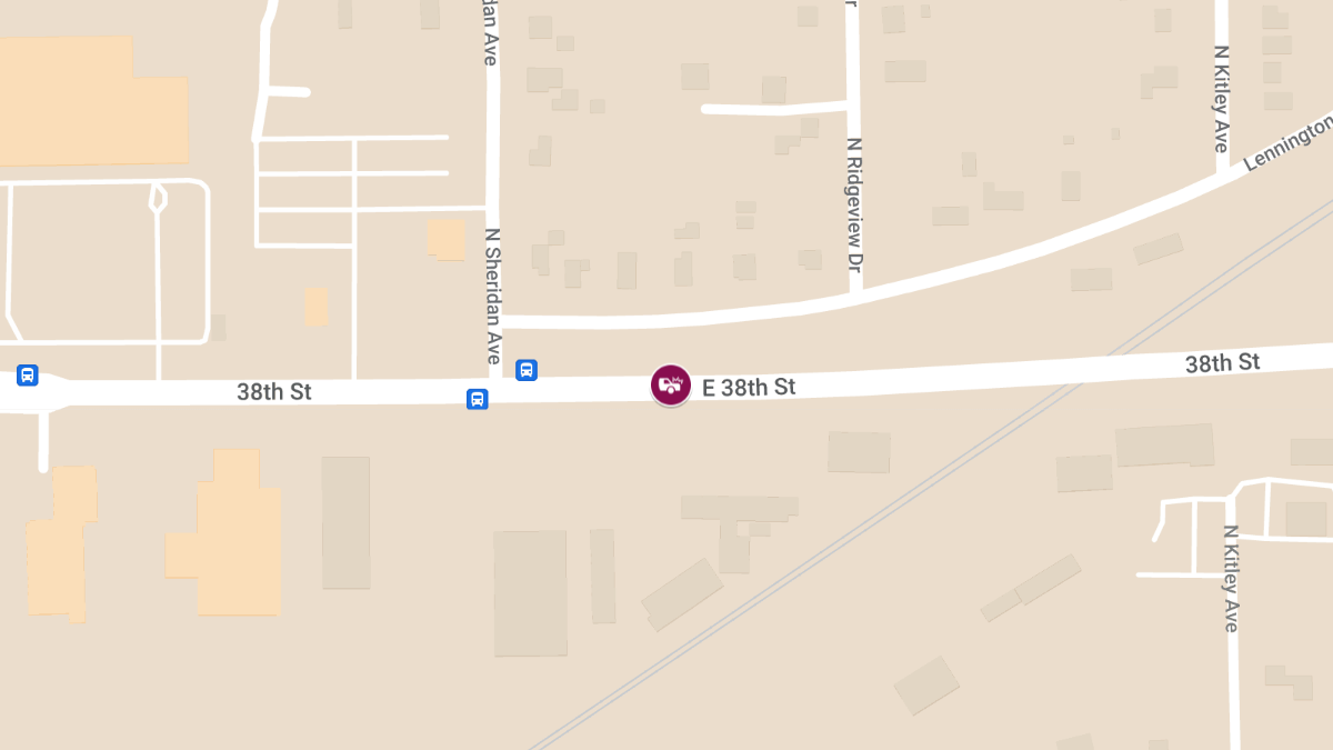 Injury Vehicle Collision Reported at 6160 E 38th St
