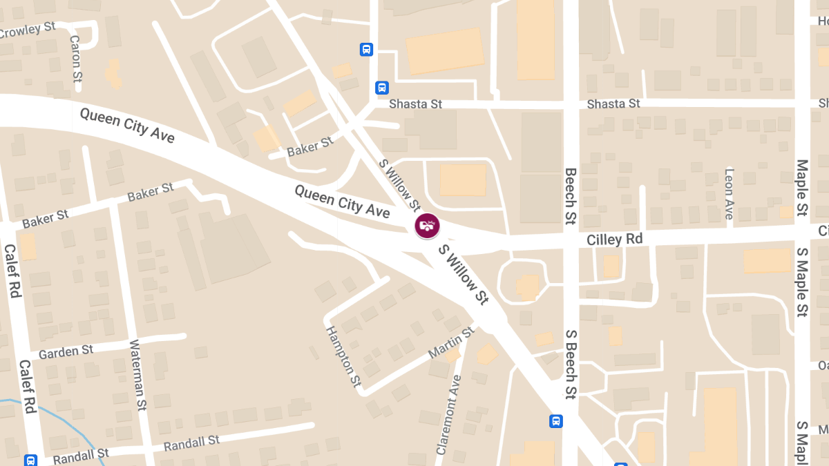 Late-Night Crash With Injuries at S Willow St & Cilley Rd