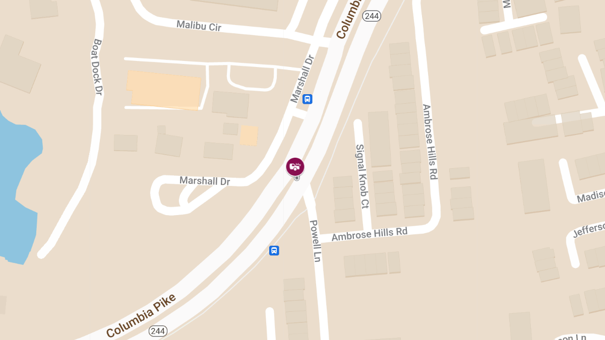 Life-Threatening Injuries in Crash at Columbia Pike & Powell Ln