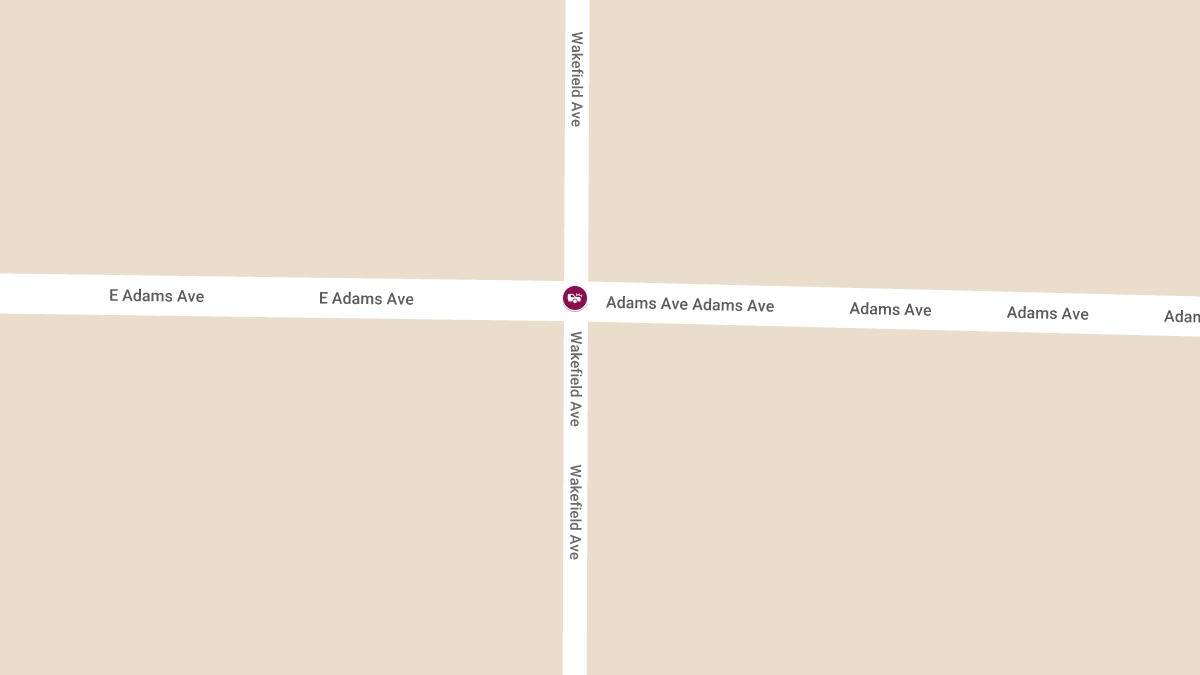 Major Injury Collision at Wakefield Ave & Adams Ave