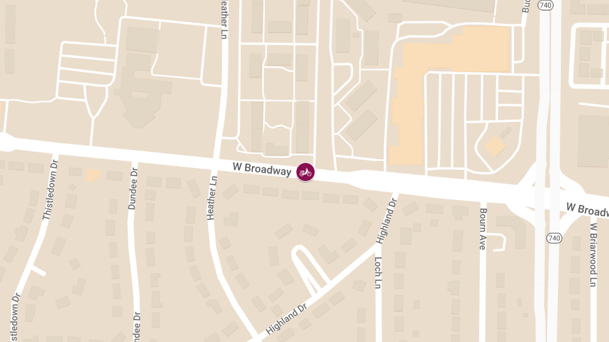 Moped Crash on West Broadway near Heather Ln