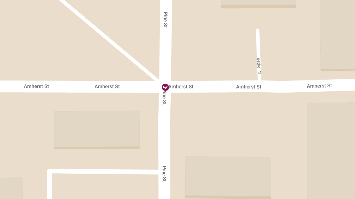 Motor Vehicle Accident With Injuries at Pine St and Amherst St