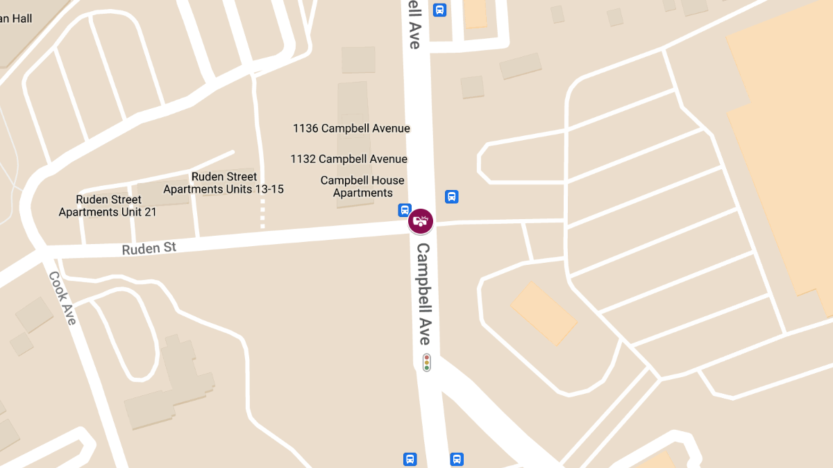 Motor Vehicle Accident at Campbell Ave & Ruden St