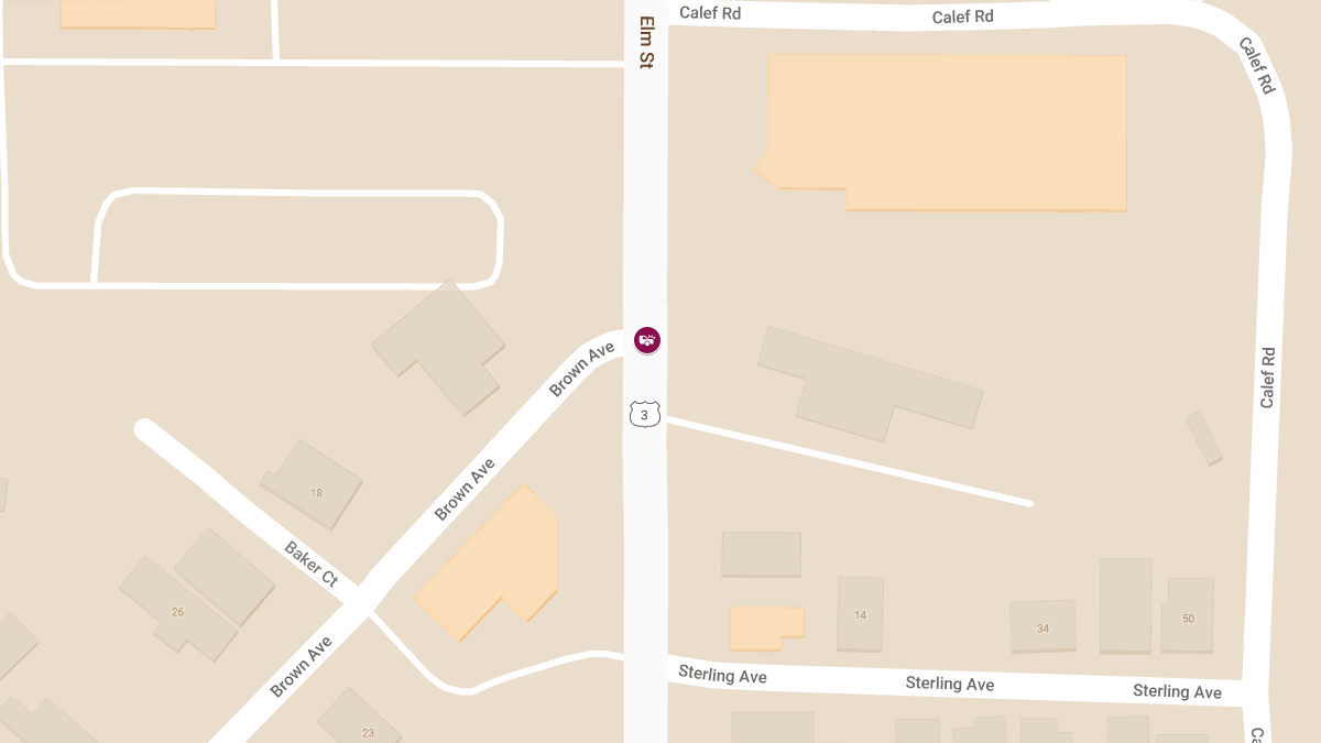 Motor Vehicle Accident at Elm St & Brown Ave