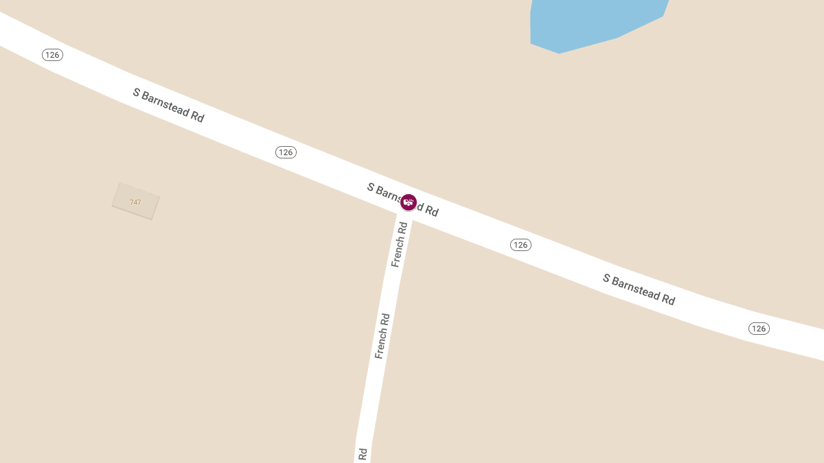 Motor Vehicle Accident at S Barnstead Rd & French Rd