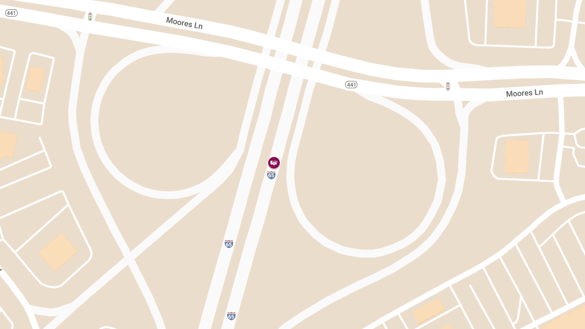 Motor Vehicle Accident with Injuries at Exit 87 on I-65 South