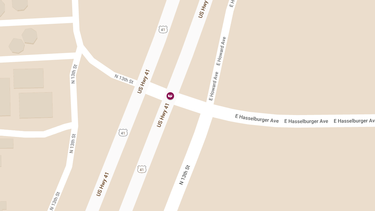 Motor Vehicle Accident with Injuries at US 41 & Hasslerburger Ave