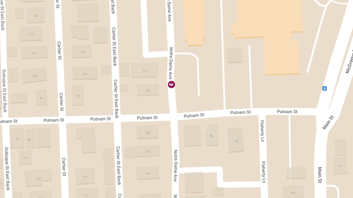 Motor Vehicle Accident with Injury on Notre Dame Ave