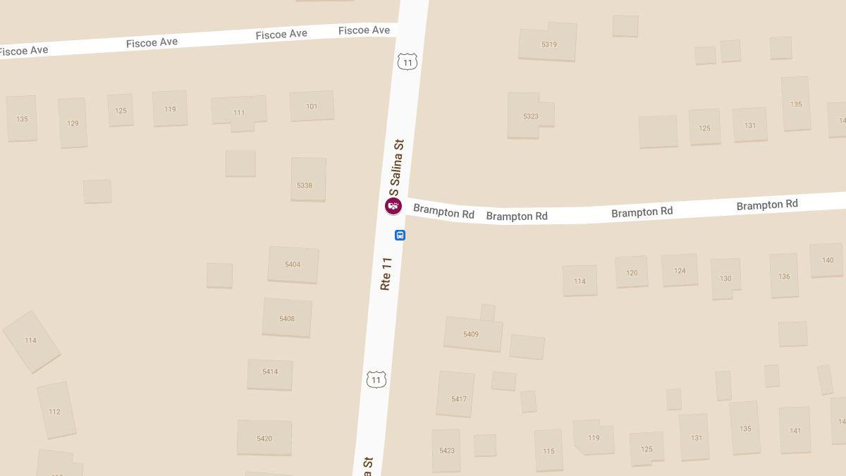 Motor Vehicle Collision With Injuries at S Salina St & Brampton Rd