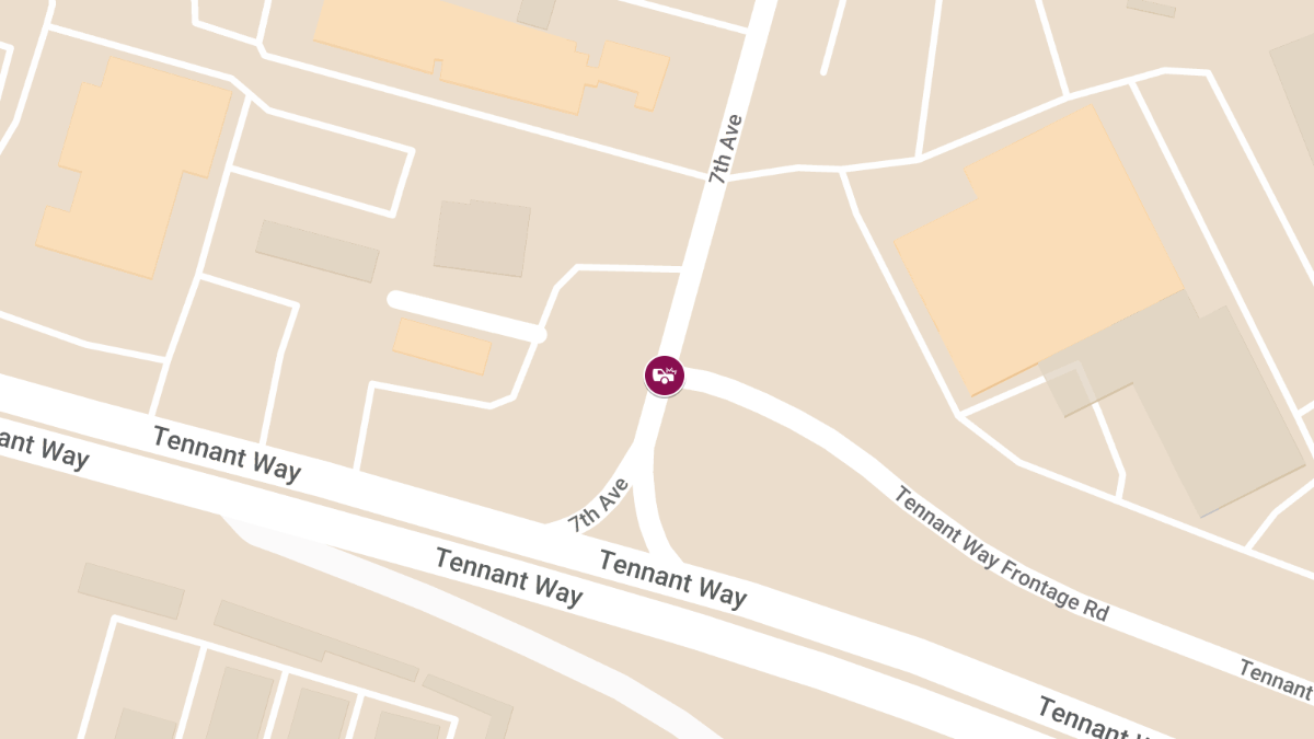 Motor Vehicle Collision at Tennant Way Frontage Rd & 7th Ave