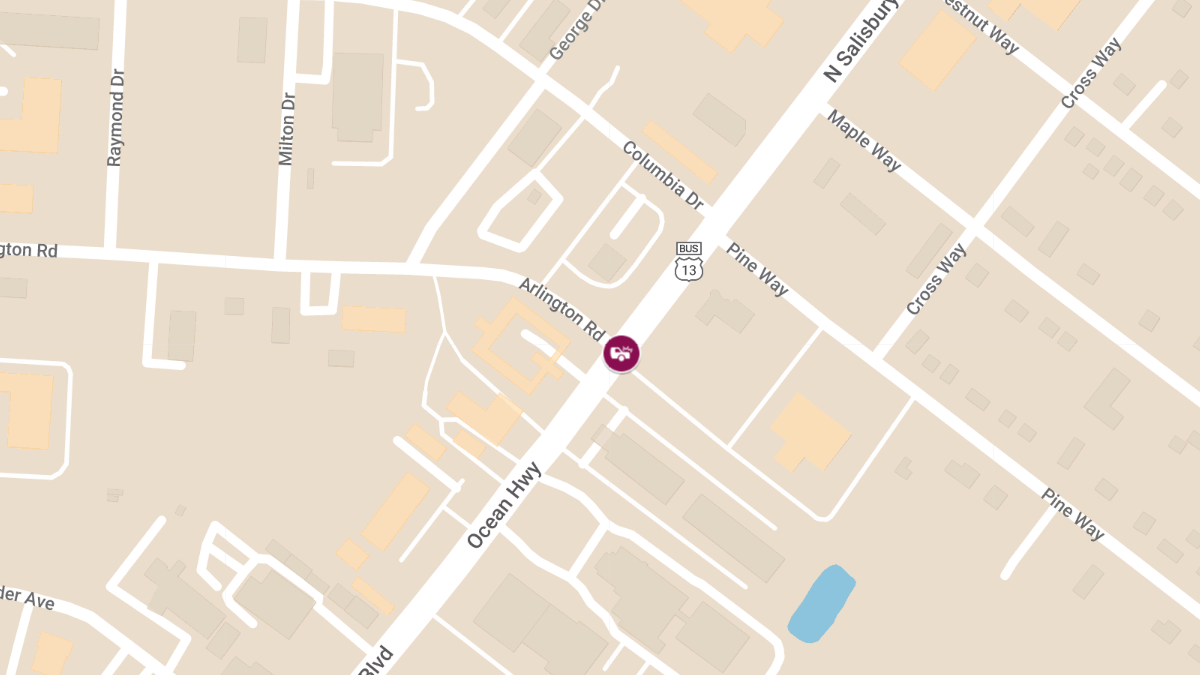 Motor Vehicle Crash with Injuries at N Salisbury Blvd & Arlington Rd