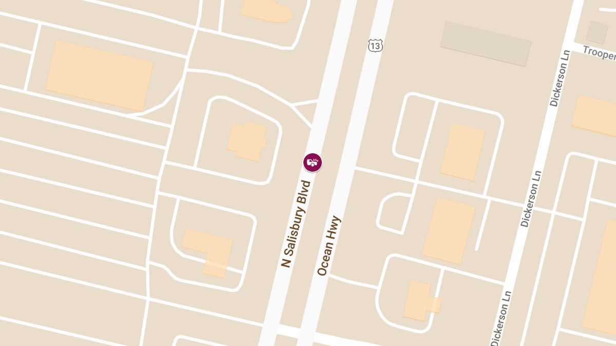 Motor Vehicle Crash with Injuries on N Salisbury Blvd near Chick-Fil-A