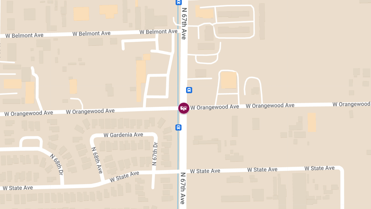 Motorcycle Accident at 67th Ave and Orangewood Ave