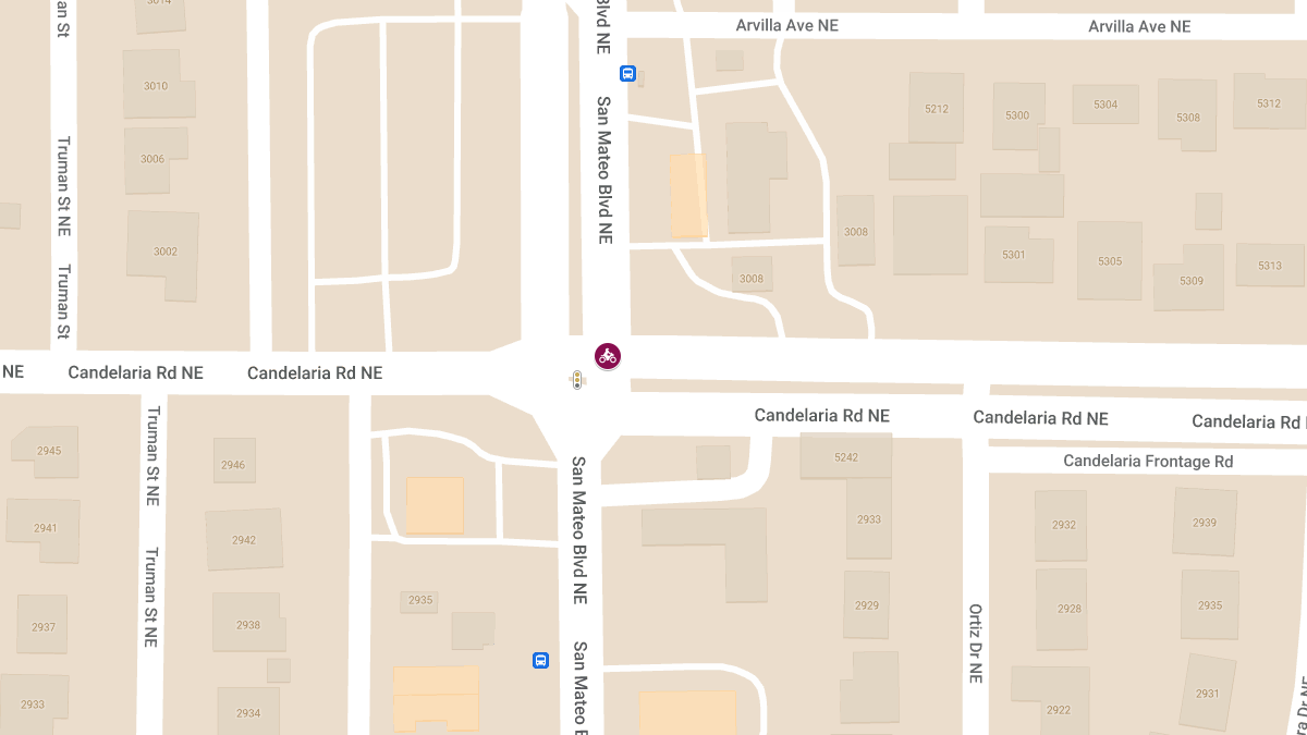 Motorcycle Accident at Candelaria Rd & San Mateo Blvd