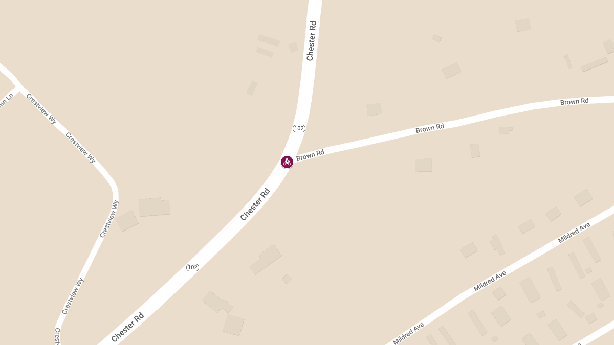 Motorcycle Accident at Chester Rd and Brown Rd Causes Injuries 