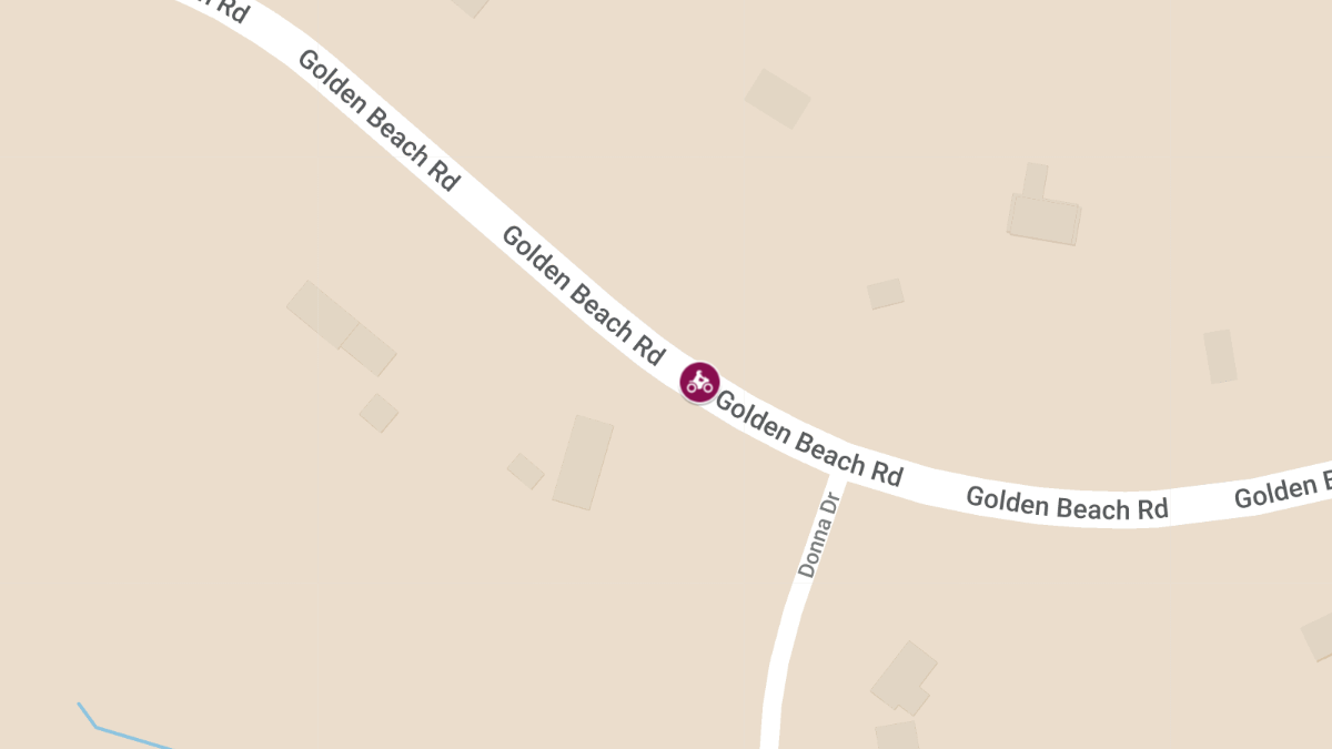 Motorcycle Accident at Golden Beach Rd near Donna Dr