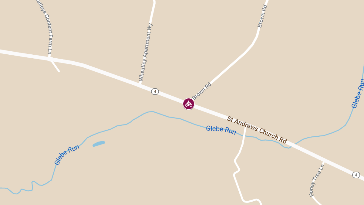 Motorcycle Accident at St. Andrews Church Rd and Brown Rd