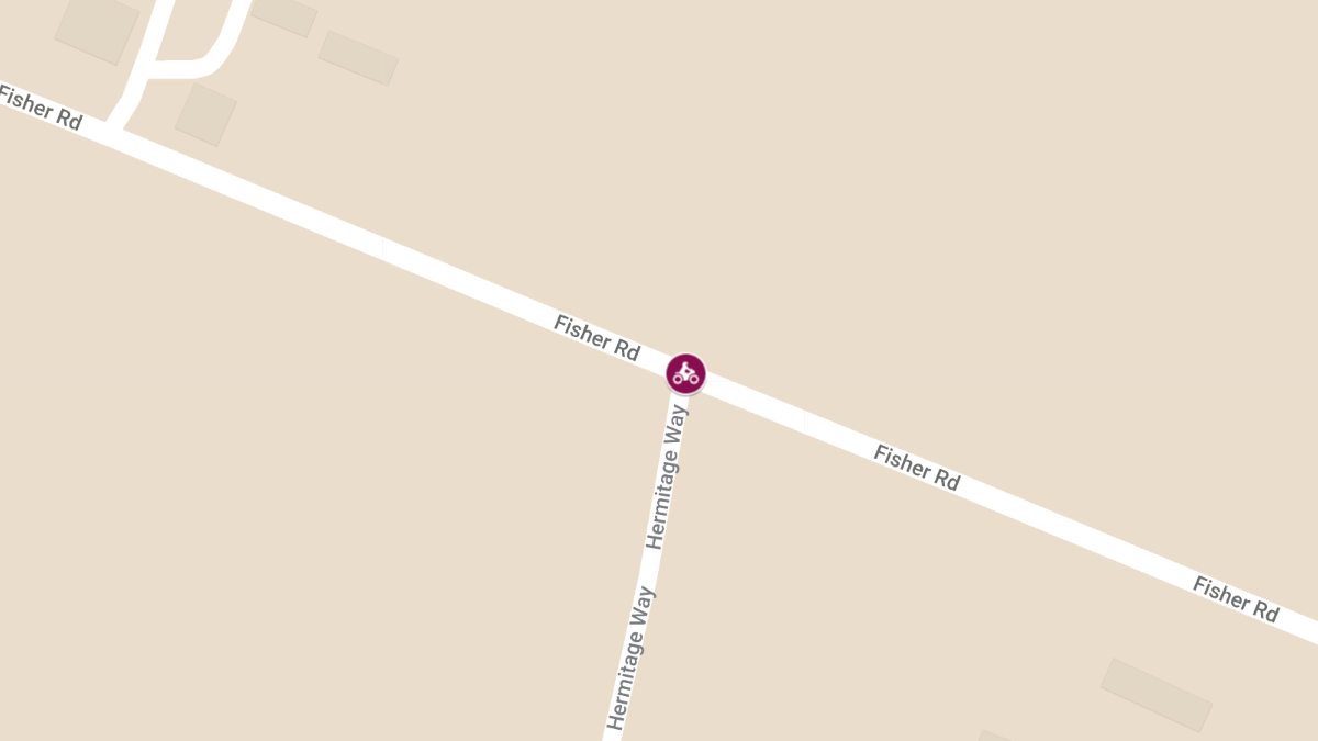 Motorcycle Accident with Injuries at Fisher Rd & Hermitage Way