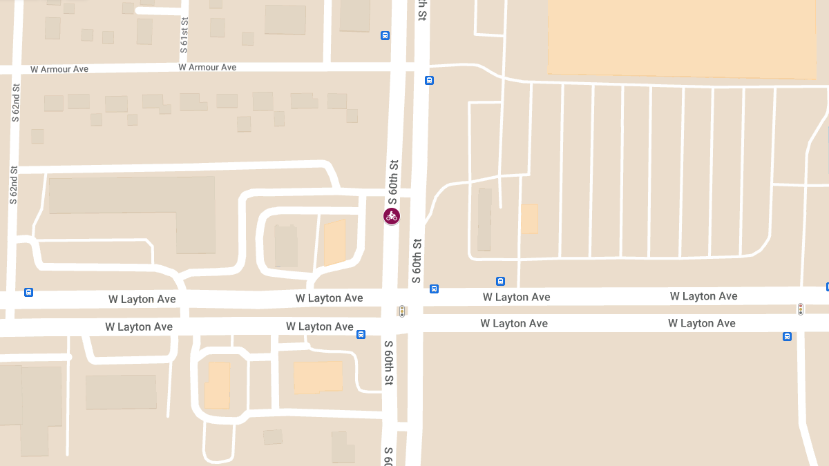 Motorcycle Collides with Truck on S 60th St, Injuries Reported