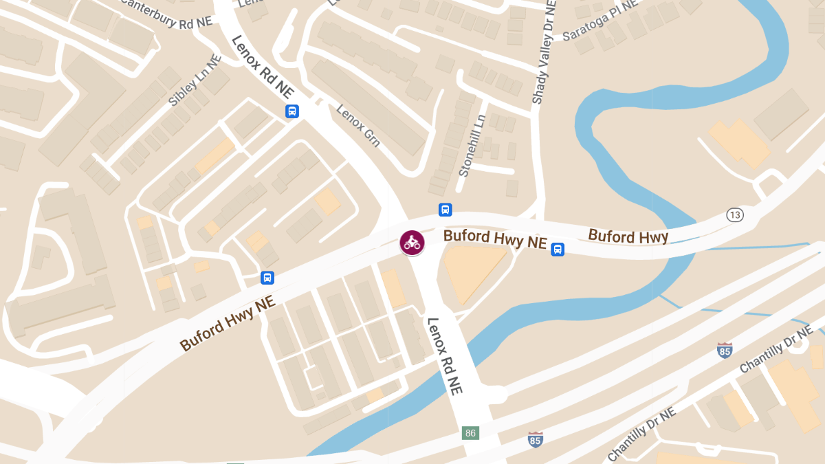 Motorcycle Collision at Buford Hwy NE & Lenox Rd NE Causes Injuries