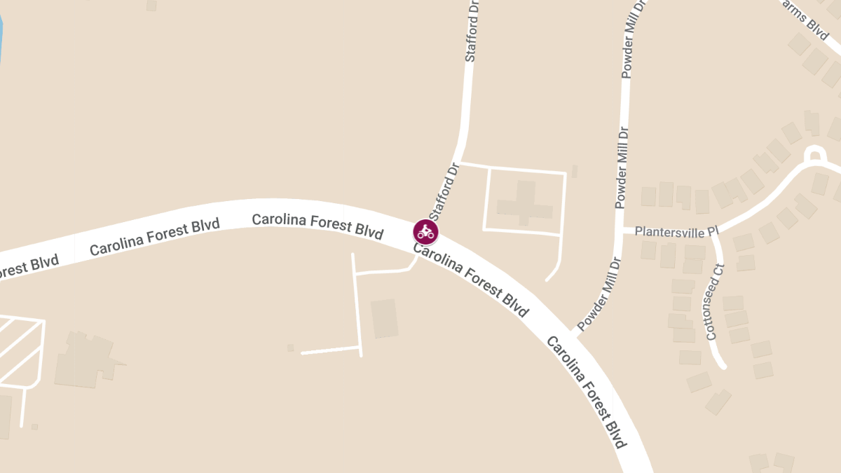 Motorcycle Crash with Injuries at Carolina Forest Blvd & Stafford Dr