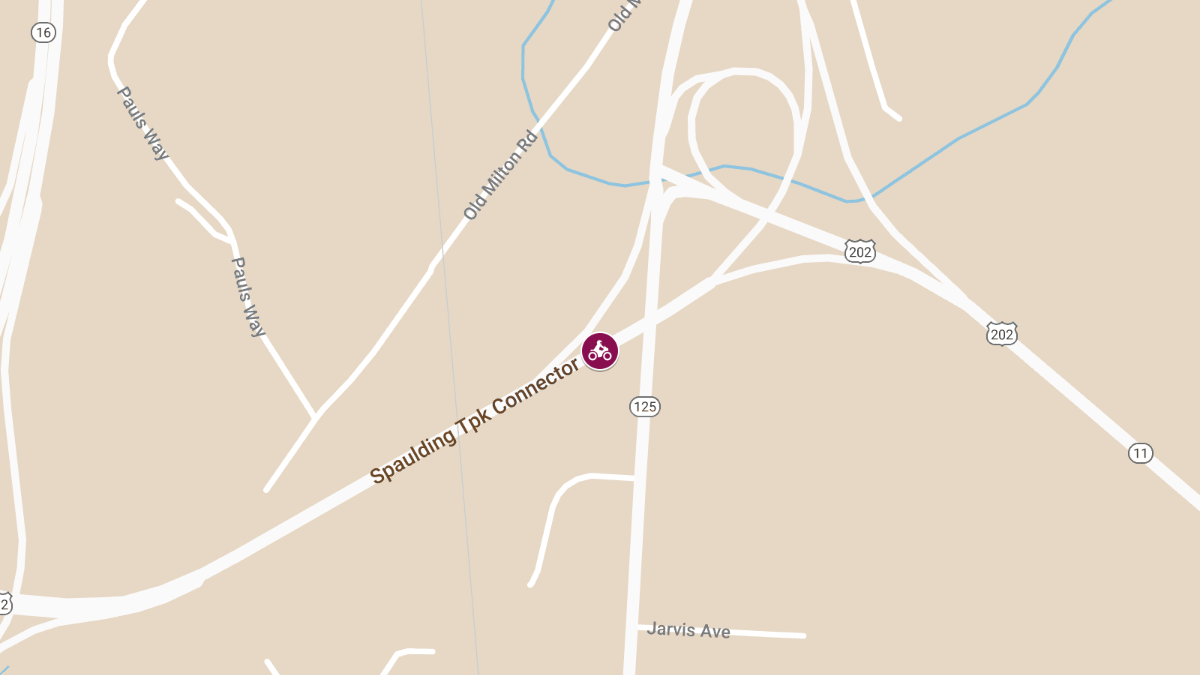 Motorcycle Crash with Injuries at Spaulding Tpk Connector Exit 12
