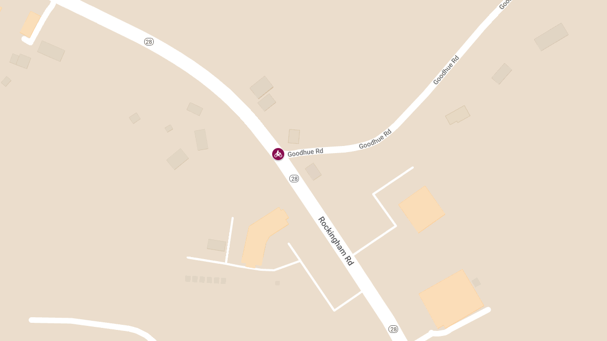 Motorcycle Crash with Injuries on Rockingham Rd at Goodhue Rd