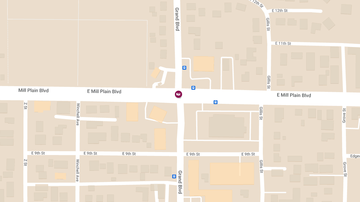 Motorcyclist Hospitalized After Crash with Truck at Grand Blvd & Mill Plain Blvd