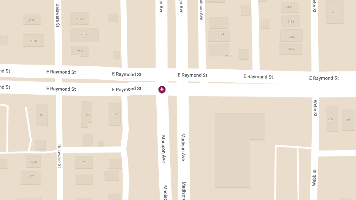 Motorcyclist Injured in Crash at Madison Ave & E Raymond St