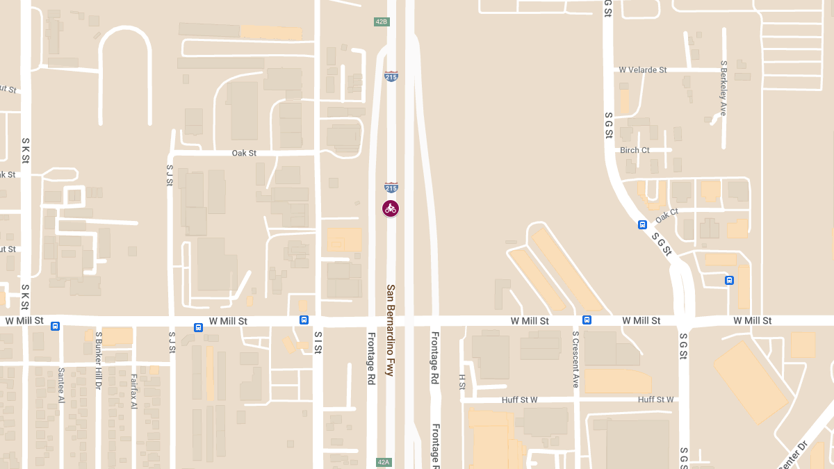 Motorcyclist Injured in Crash on 215 Freeway Near Mill St