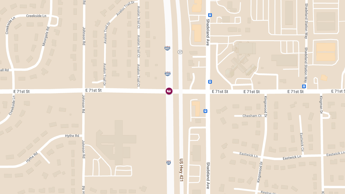 Multi-Vehicle Accident Shuts Down Eastbound Lanes on I-69 Near Old IN 37 Sec 2 and E 71st St