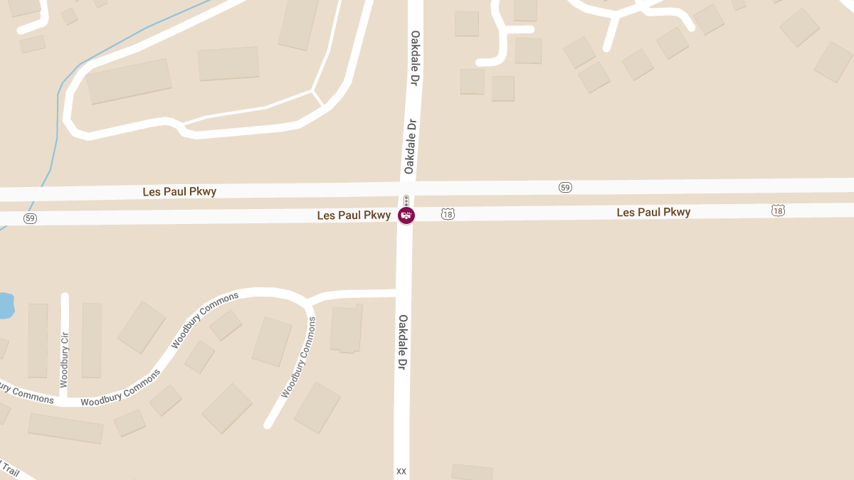 Multi-Vehicle Accident at Oakdale Ave & Les Paul Pkwy