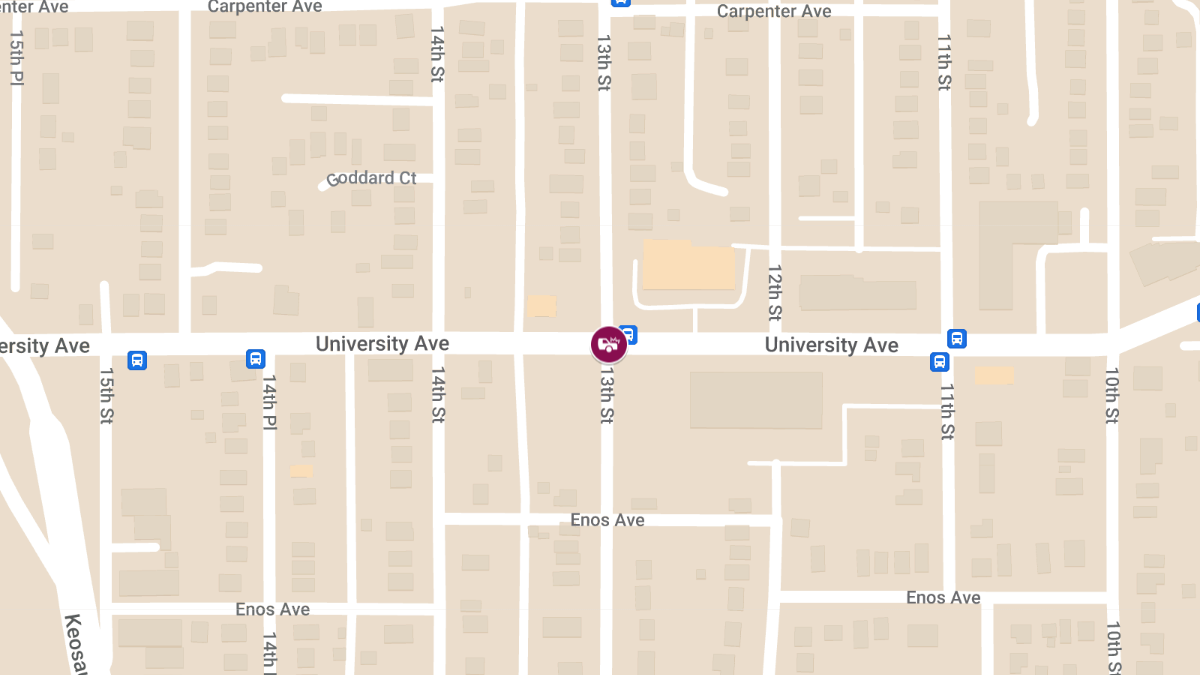 Multi-Vehicle Accident with Injuries at 13th St & University Ave