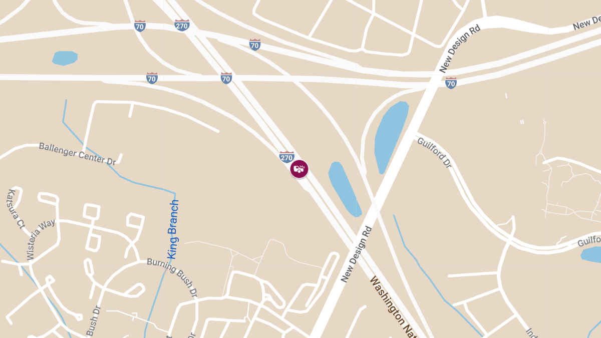 Multi-Vehicle Accident with Injuries on I-270 Near MD-109