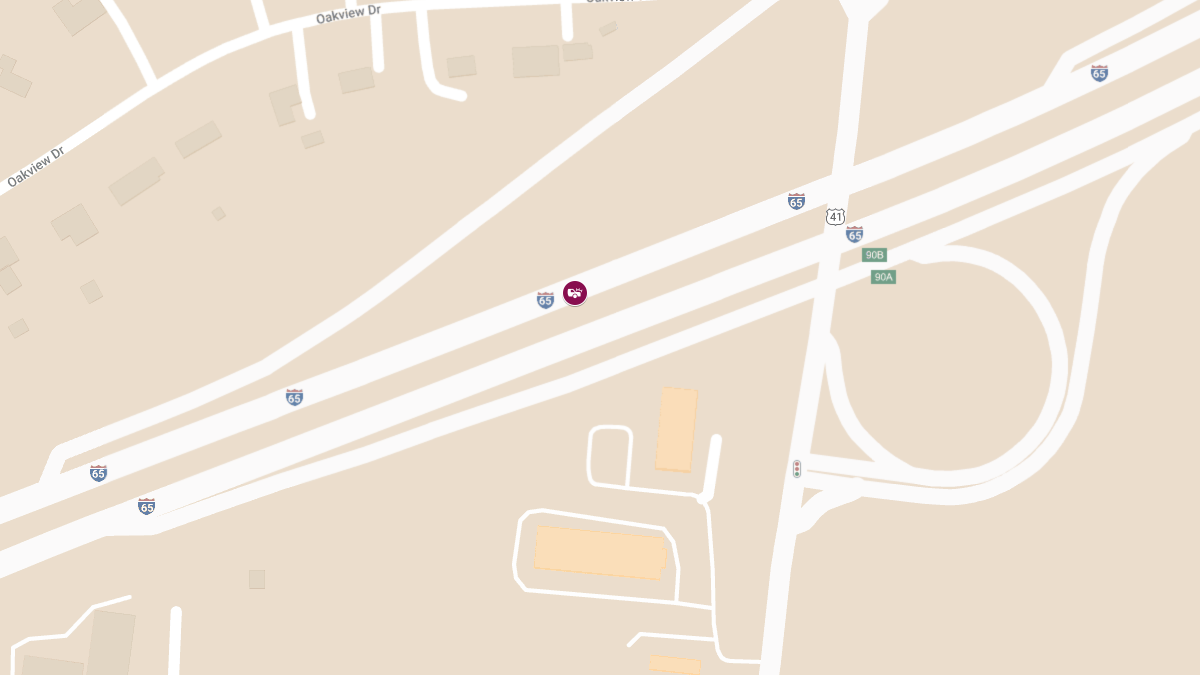 Multi-Vehicle Accident with Injuries on I-65 North Entrance Ramp near Dickerson Pike