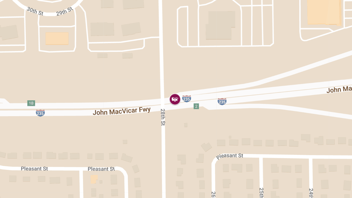 Multi-Vehicle Crash Blocks Eastbound Lanes on I-235
