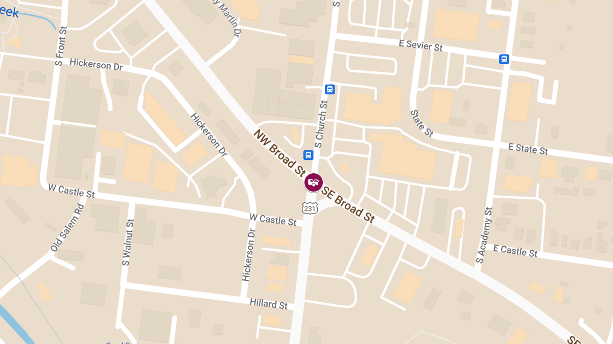 Multi-Vehicle Crash at Broad St & South Church St Sends Several to Hospital