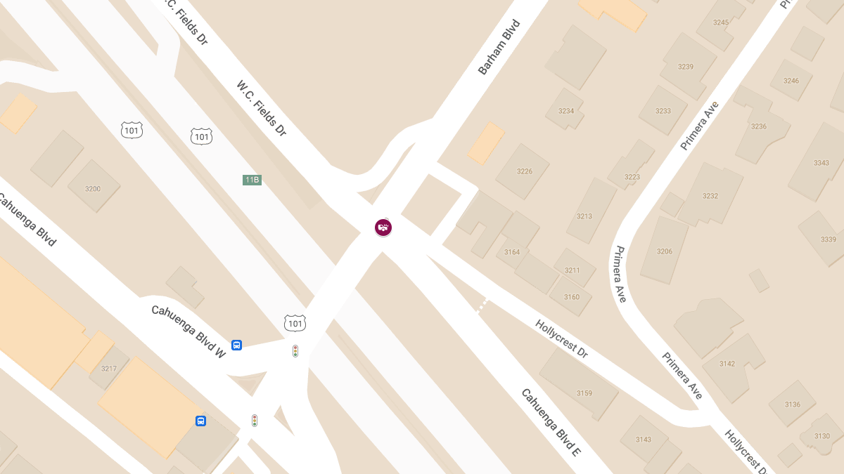 Multi-Vehicle Crash at Cahuenga Blvd E & Barham Blvd
