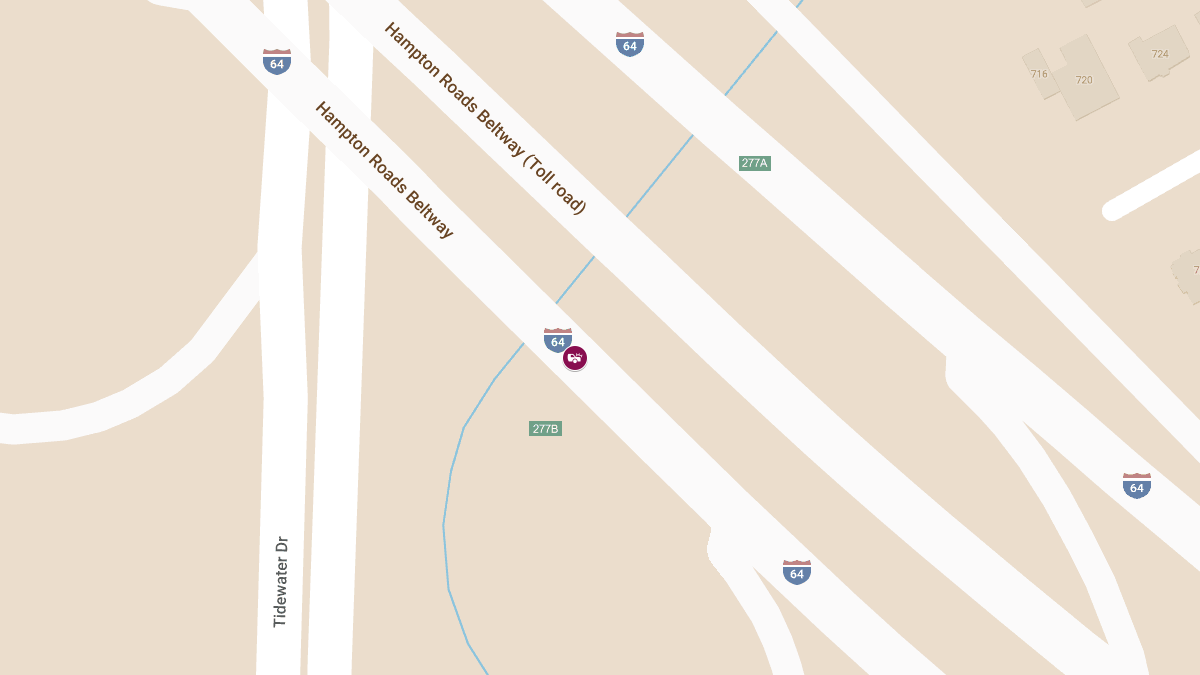 Multi-Vehicle Crash on I-64 Near Tidewater Drive Causes Injuries