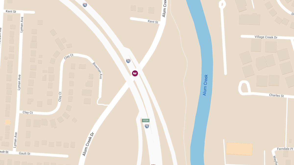 Multi-Vehicle Crash on I-70 Ramp at Alum Creek Dr Injures Six
