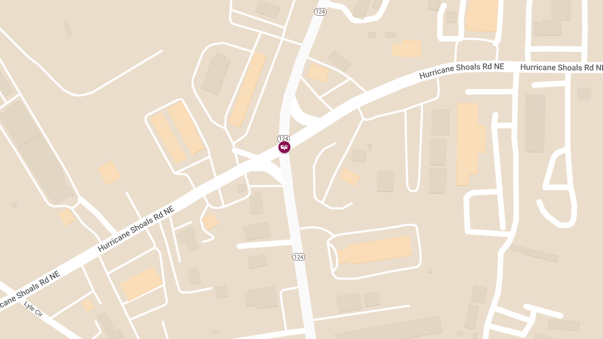 Multi-Vehicle Crash with Injuries at SR 20 & Hurricane Shoals Rd
