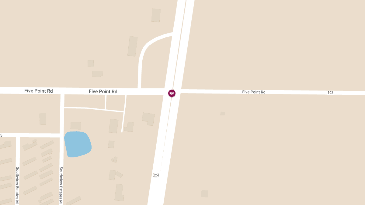 Multiple Injuries in SR 25 Crash at Five Point Rd