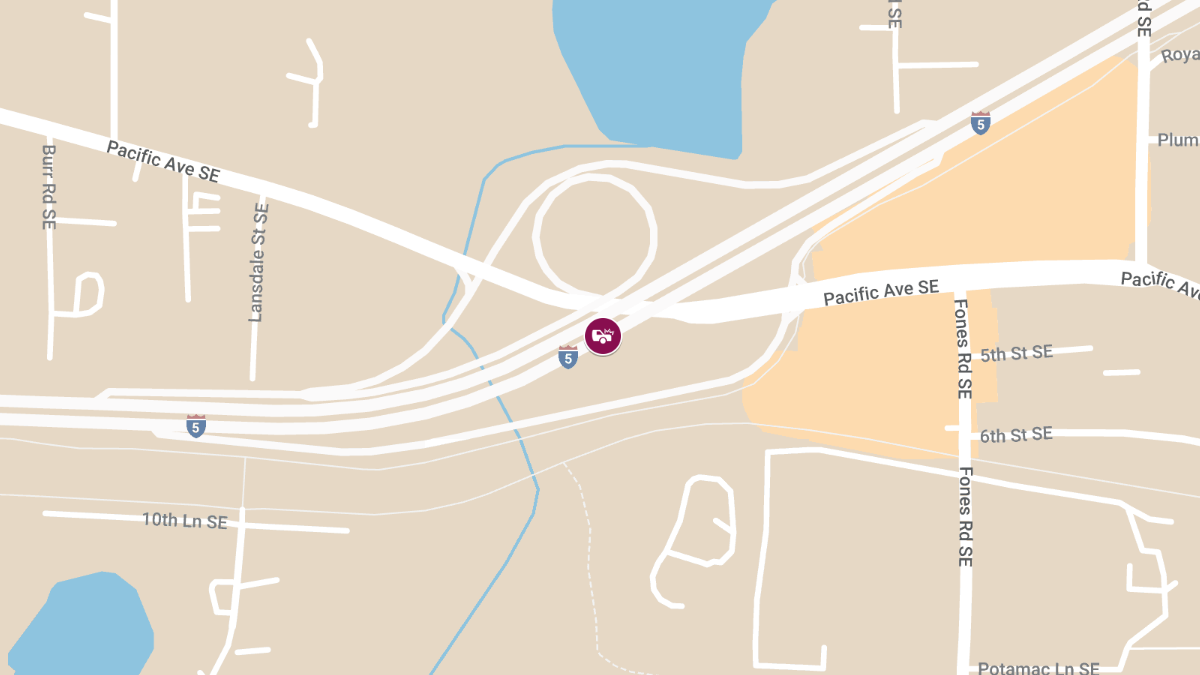 Multiple Vehicle Collision on I-5 Southbound Near Pacific Ave