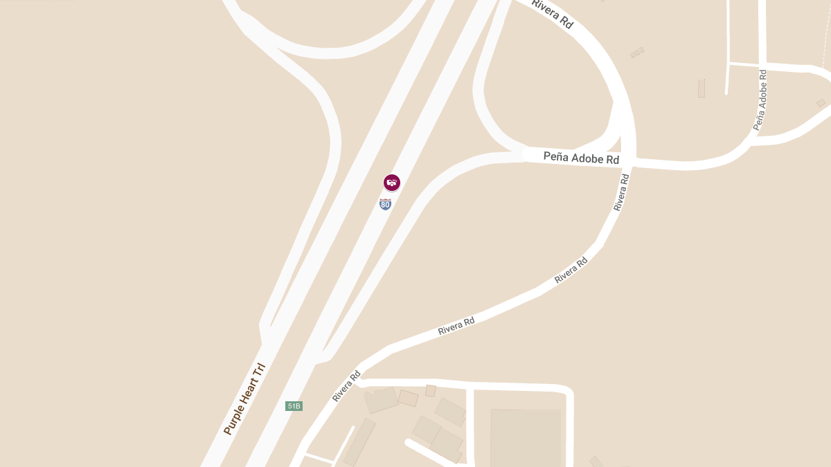 One Injured Following Early Morning Crash on Interstate 80 Near Pena Adobe Rd
