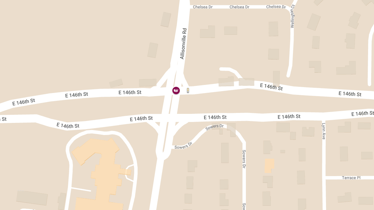 One Injured in Two-Vehicle Crash at E 146th St & Allisonville Rd