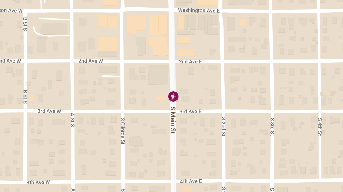 Pedestrian Accident at 3rd Avenue West and Hwy 5