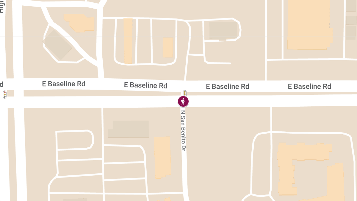 Pedestrian Accident at E Baseline Rd & N San Benito Dr
